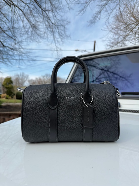 Coach Handbags - Coach Compass 25 Black Pebbled Leather